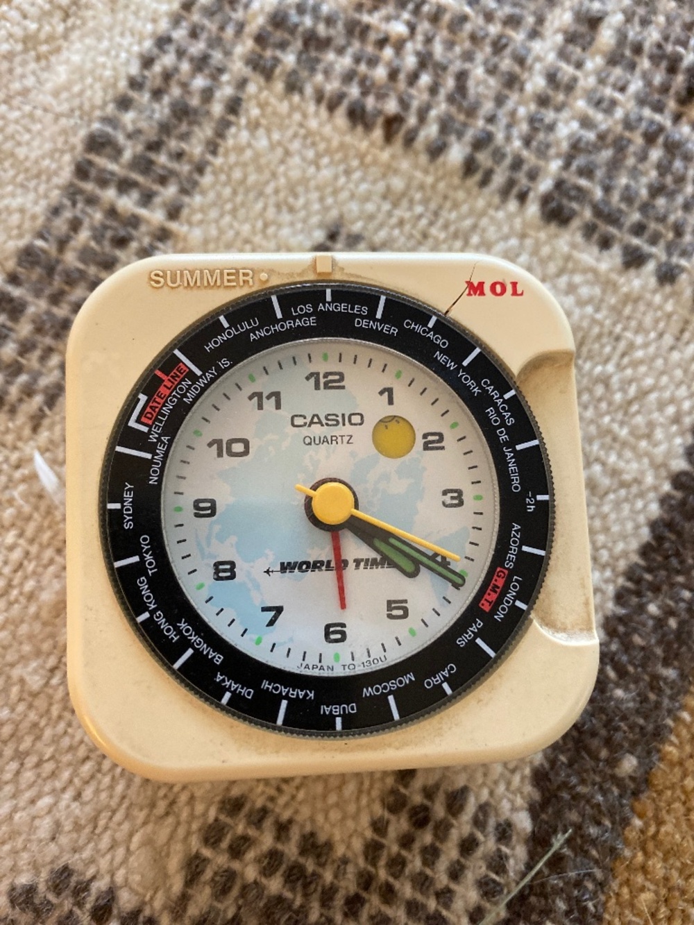 ✨ VINTAGE 1987 CASIO WORLD TIME TRAVEL ALARM ✨